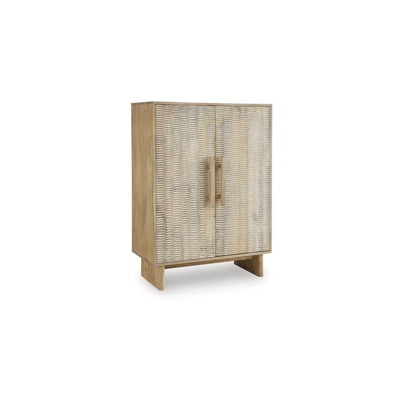 Signature Design by Ashley Dallinbury Brown/White Accent Cabinet - 31.5" W x 16" D x 44.75" H