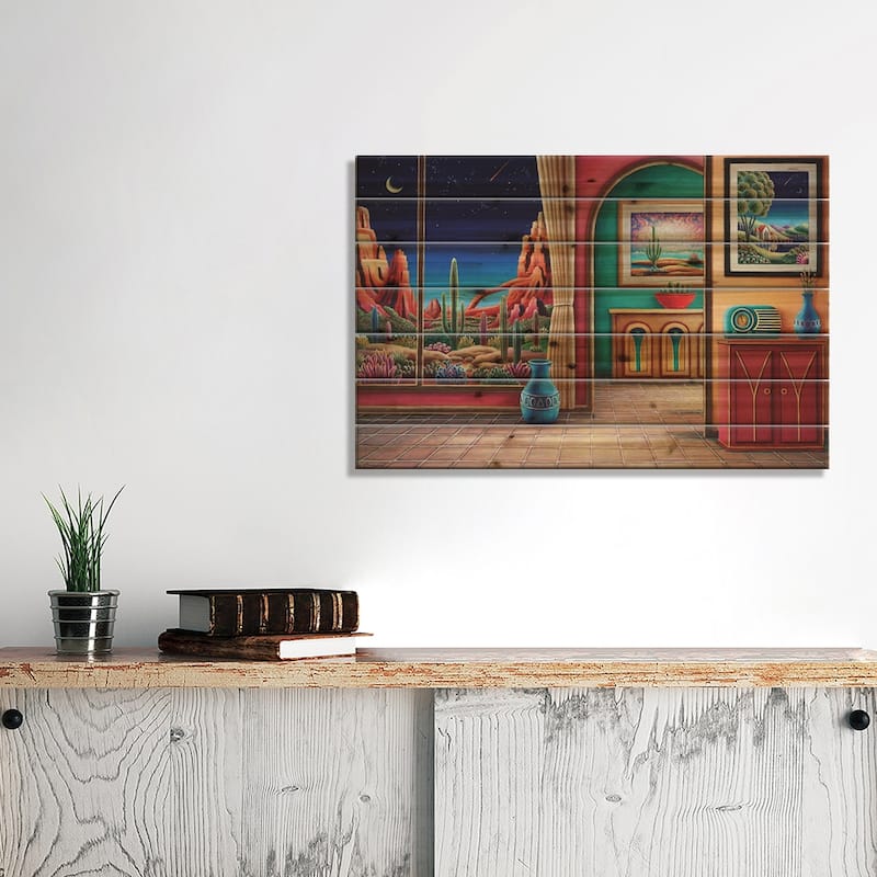 Radio Days XII Print On Wood by Andy Russell - Multi-Color