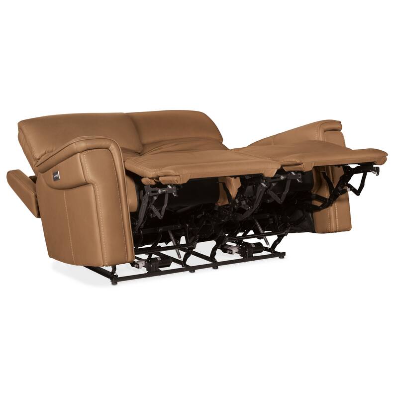 Hooker Furniture SS608-LYRA-POWER-LOVESEAT Lyra 66" Wide Leather Power
