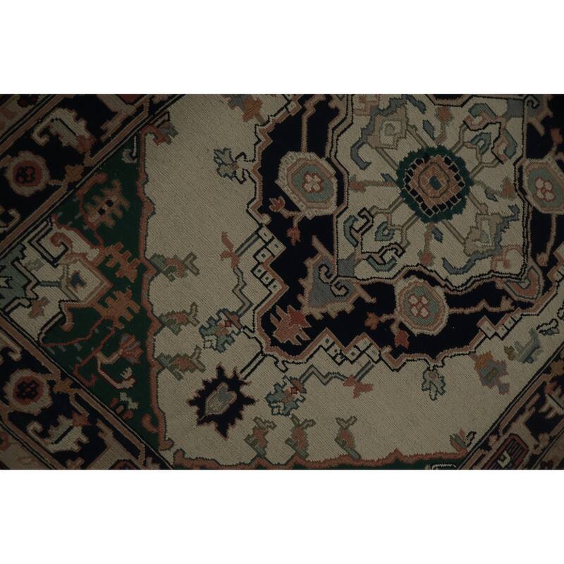 Hand Knotted Oriental 100% Wool Carpet Traditional Medallion Beige & Ivories Sumak Area Rug - 6' 0'' X 4' 1''
