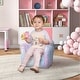 preview thumbnail 7 of 16, Kids Sofa Chair, Toddler Sofa with Glow in the Dark Fairy Design & Wooden Frame, Upholstered Baby Sofa for 18-36 Months