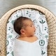 preview thumbnail 4 of 3, The Peanutshell Green Safari Bassinet Crib Sheet 4 Pack Set