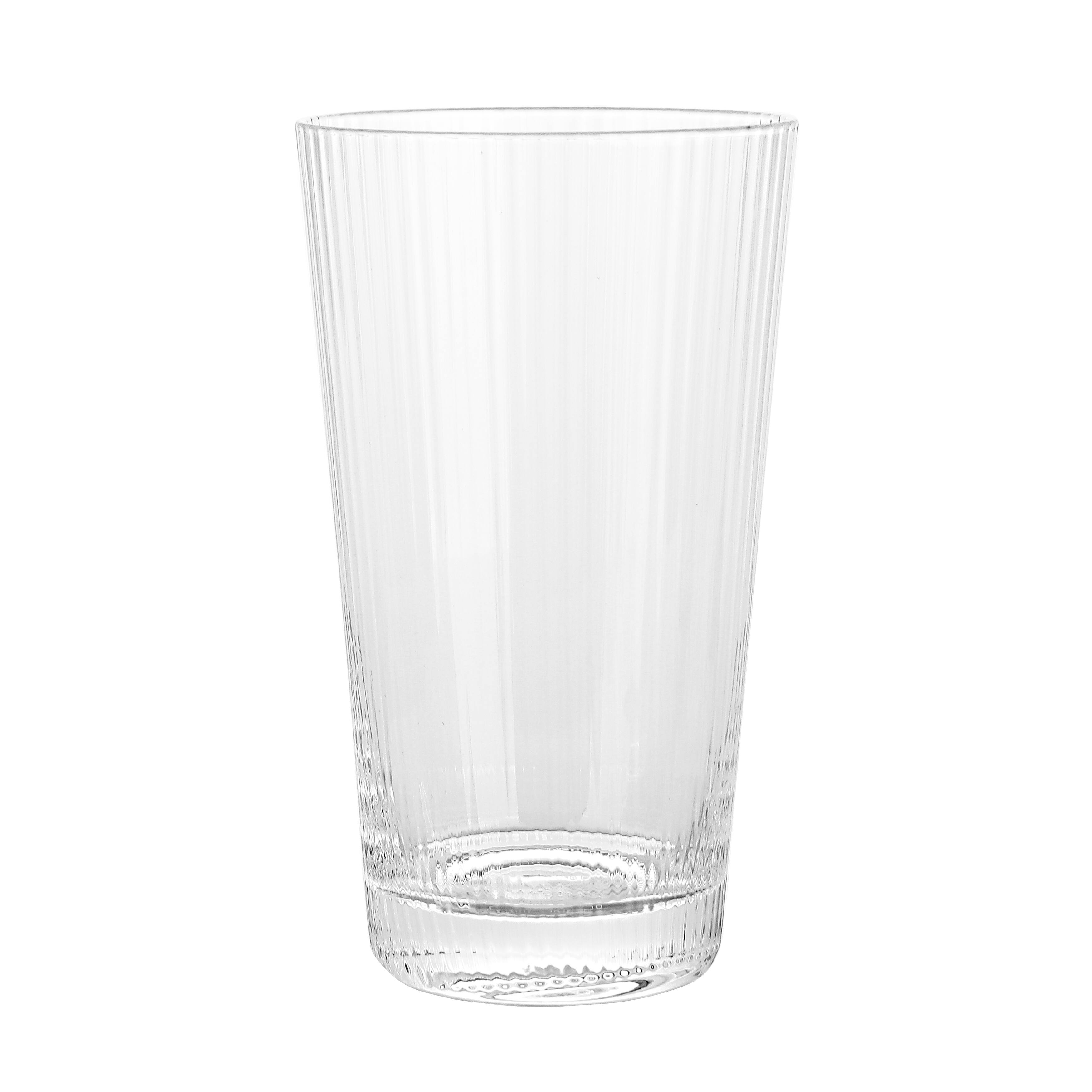 Elle Decor Ribbed Highball Glasses Set of 4 16 oz Bed Bath & Beyond