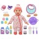 preview thumbnail 1 of 3, New Adventures Little Darlings: Bouncing Baby Playset - 12" Doll - Pink