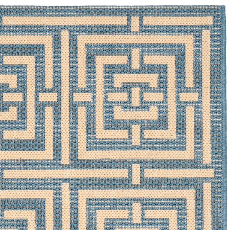SAFAVIEH Courtyard Ginger Indoor/ Outdoor Waterproof Patio Backyard Rug