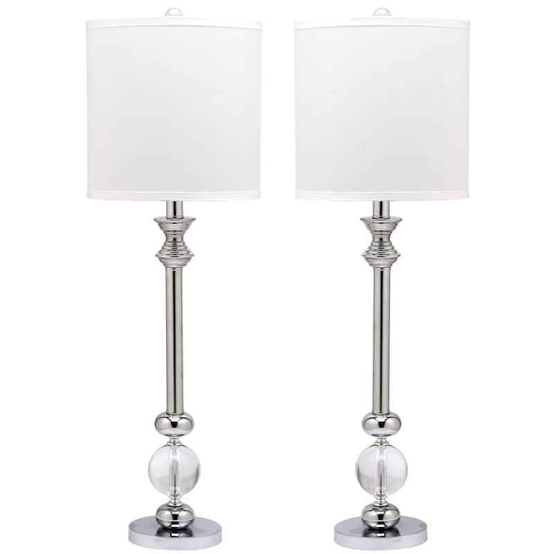 SAFAVIEH Lighting Cherise 31-inch Crystal Crystal Candlestick Lamp (Set of 2) - 10" x 10" x 31" - 10Wx10Dx31H