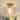Vintage Amber Glass Semi Flush Mount Ceiling Light - D 8.7" x H 7"