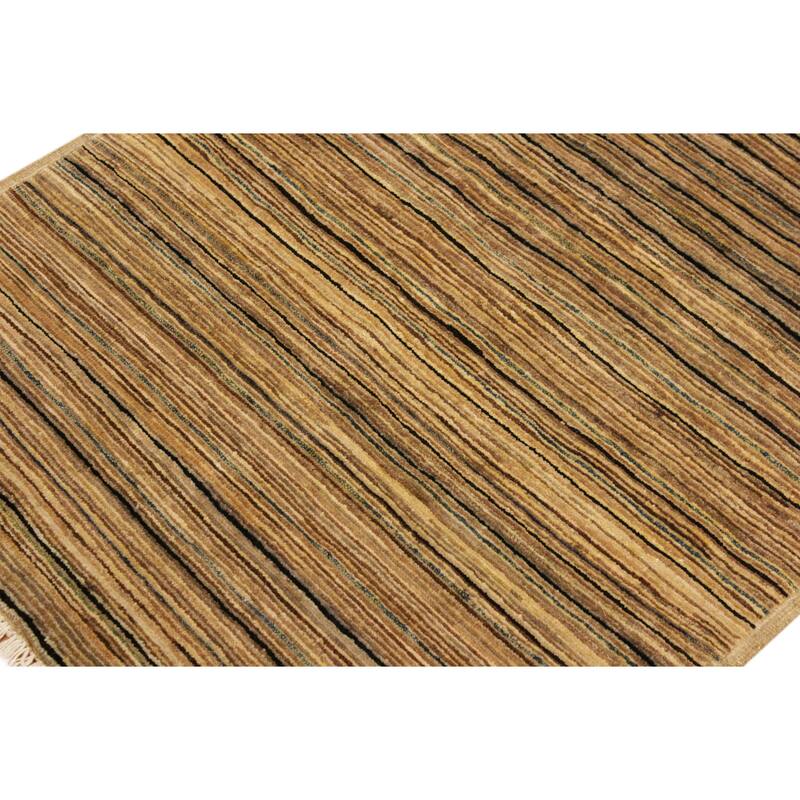 Boho Earthline Gabbeh Hand Knotted Wool Area Rug