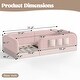 preview thumbnail 48 of 124, Twin/Full/Queen Teddy Fleece Floor Bed with Upholstered Safety Rails and Pocket