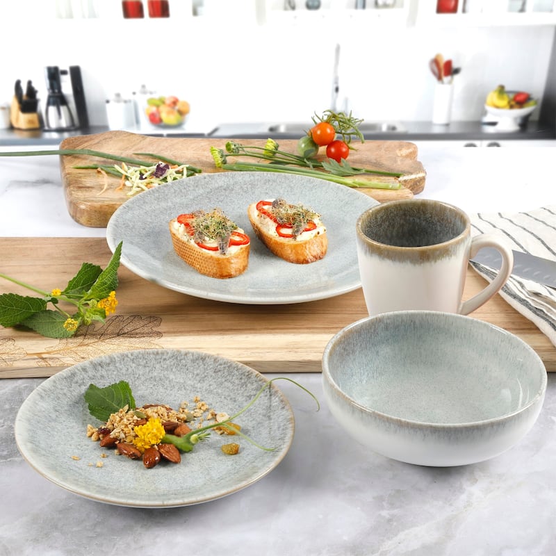 Gibson Elite Kashmir 16-Piece Dinnerware Set - Blue