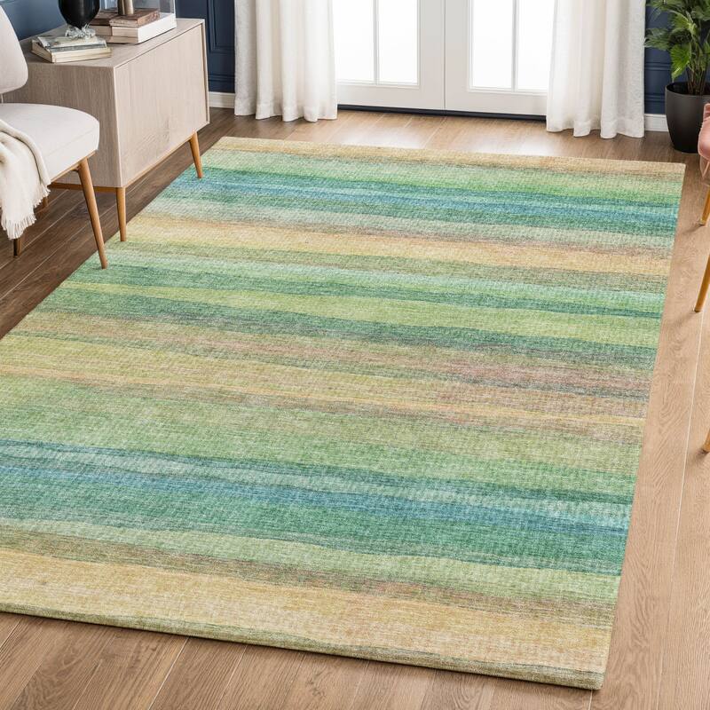 Premium Washable Super Soft Modern Stripe Mayfield Rug