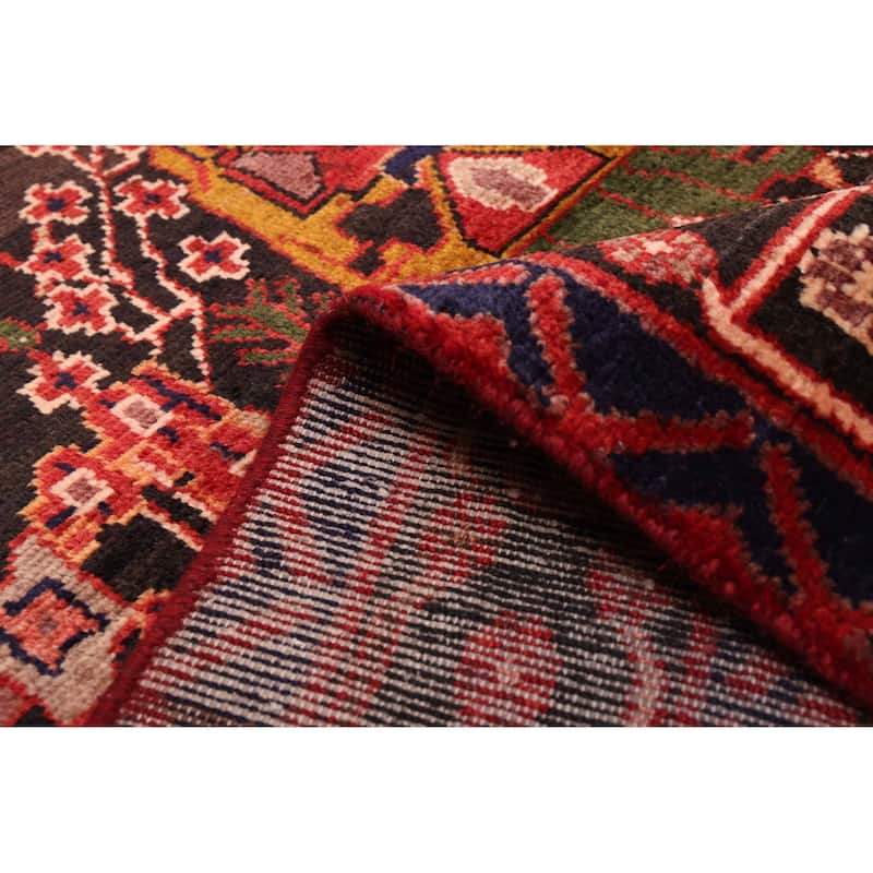 ECARPETGALLERY Hand-knotted Anadol Black, Red Wool Rug - 4'4 x 6'9