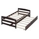 preview thumbnail 24 of 23, Twin Size Platform Bed with Twin Size Trundle