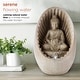 preview thumbnail 6 of 10, Alpine Corporation 11" Tall Indoor/Outdoor Buddha Tabletop Water Fountain with LED Lights