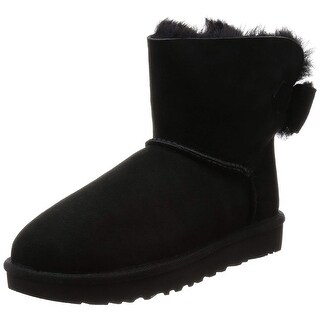 ugg naveah shearling bow boots black