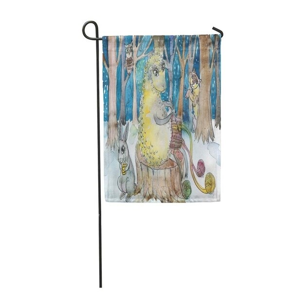 Shop Watercolor Sheep Knitting Painting Christmas Coffee ...