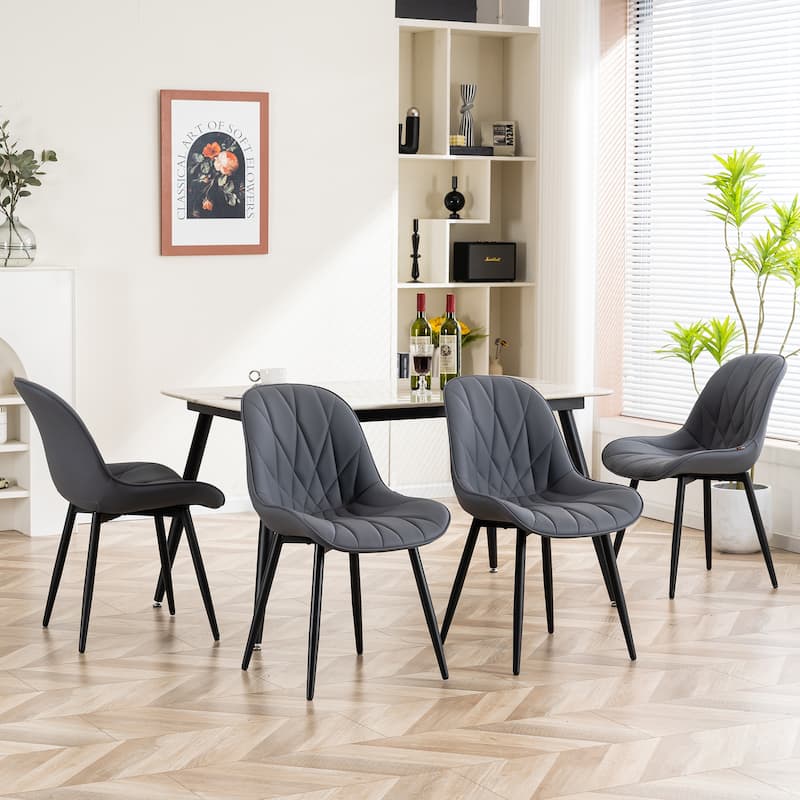Upholstered Dining Chairs Set of 2 Modern Kitchen Chairs