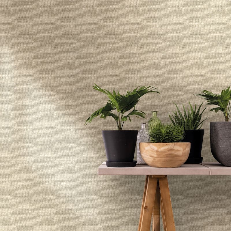 Galerie Wallcoverings Woods and Wicker Collection Woven Wicker Textile Matte Finish Vinyl on Non-woven Wallpaper Roll
