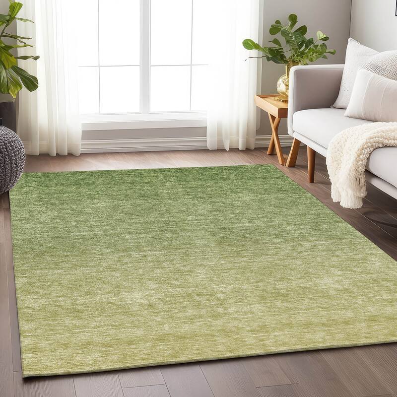 Premium Washable Super Soft Solid Ombre Mayfield Rug