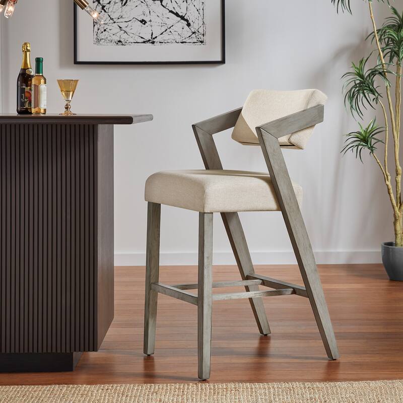 Kalispell Wood Finish Counter & Bar Chair by iNSPIRE Q Modern