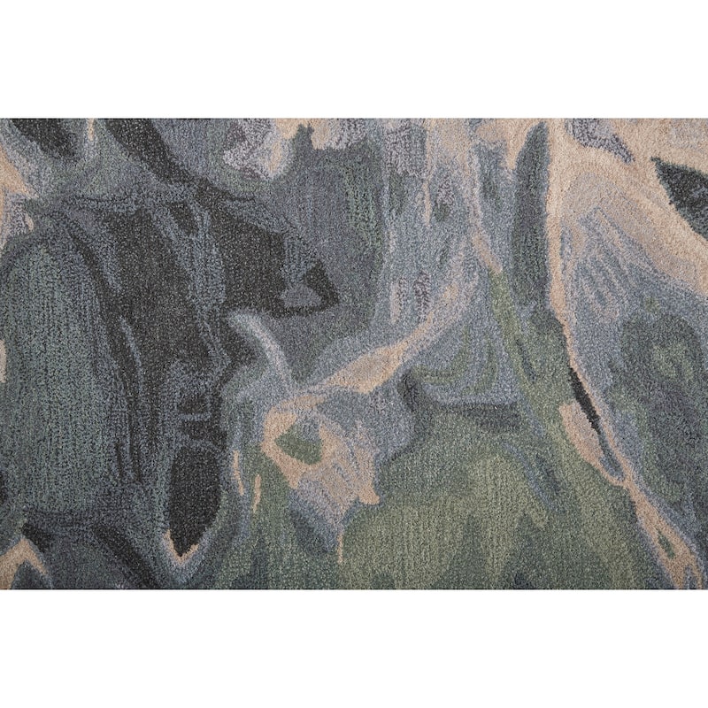 Grand Bazaar Nakita Hand Tufted Abstract Transitional Area Rug