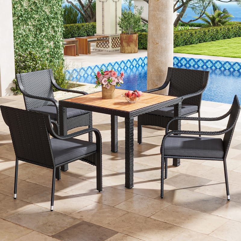 Moasis 5-Piece Square Patio Dining Set - 5 Pcs