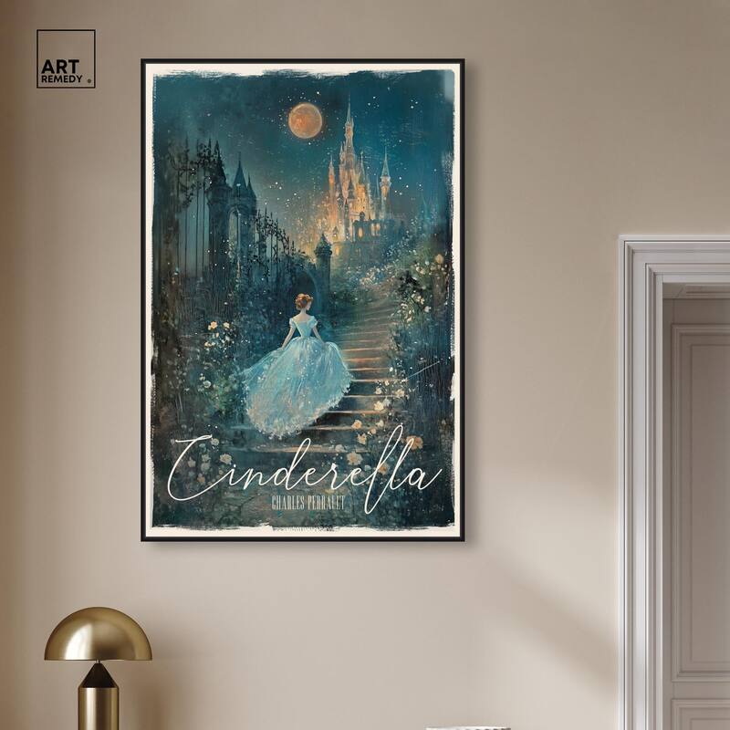 Classic Cinderella Canvas by Art Remedy
