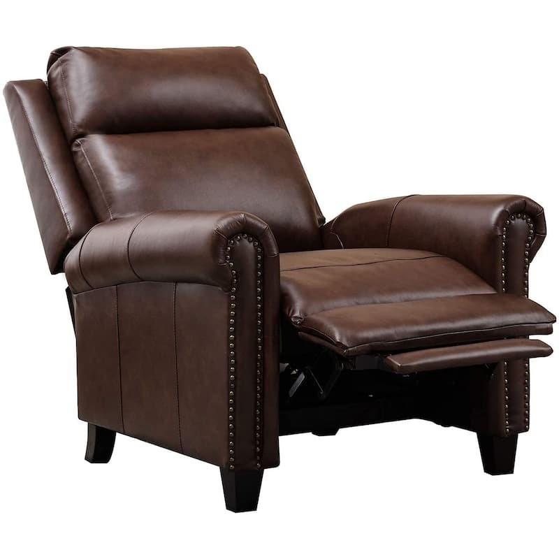 Ebello Genuine Leather Pushback Club Recliner Chair