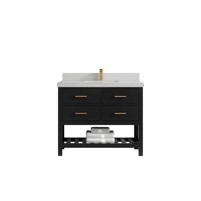 Willow Collections 42 in. W x 22 in. D Parker Single Sink Bathroom Vanity with Countertop