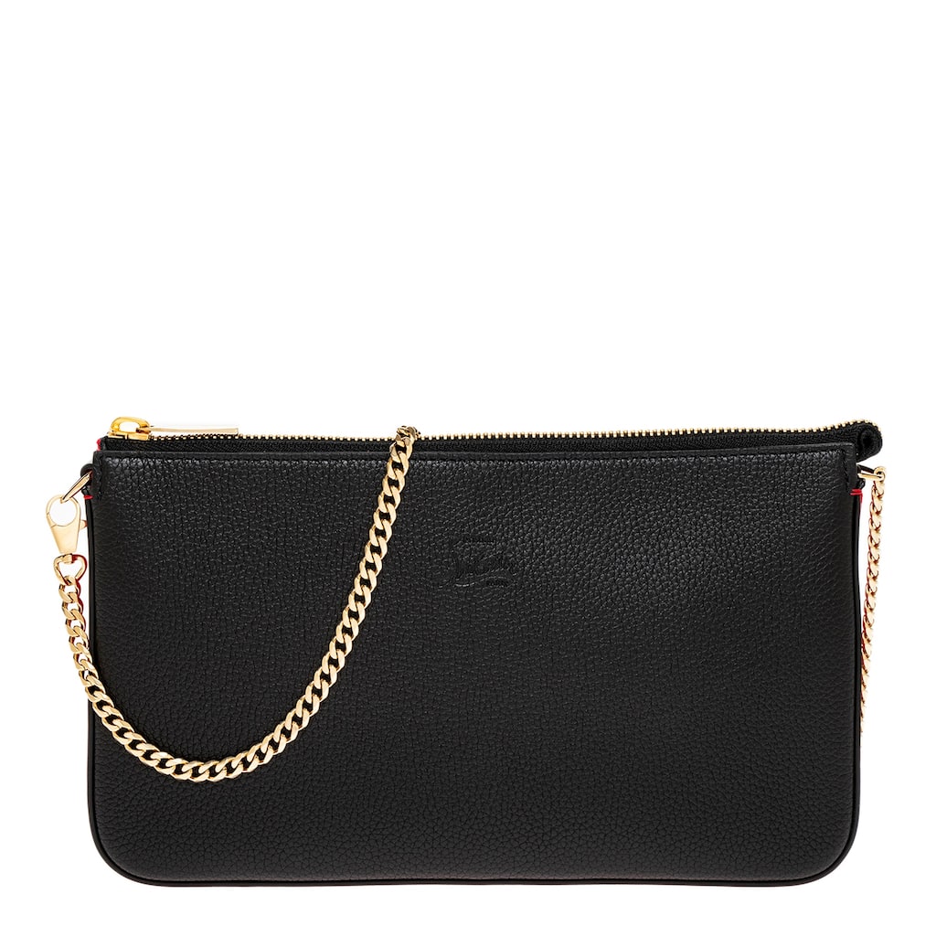 Louboutin Loubila Hybrid Leather Pouch on a Chain