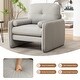 preview thumbnail 22 of 76, HOMYKA Oversized Accent Chair, Modern Sherpa Single Sofa with 2PCS Pillows