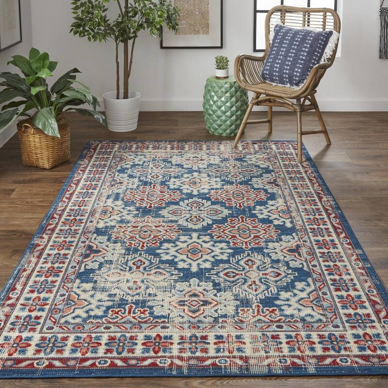 Vone Power Loomed Distressed Abstract Stain Resistant Area Rug By HomeRoots - 12' x 15'