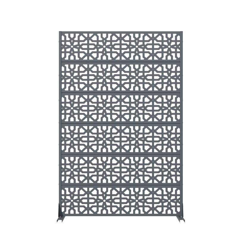 Dovelina 72'' x 47'' Privacy Metal Screen Fence Panel