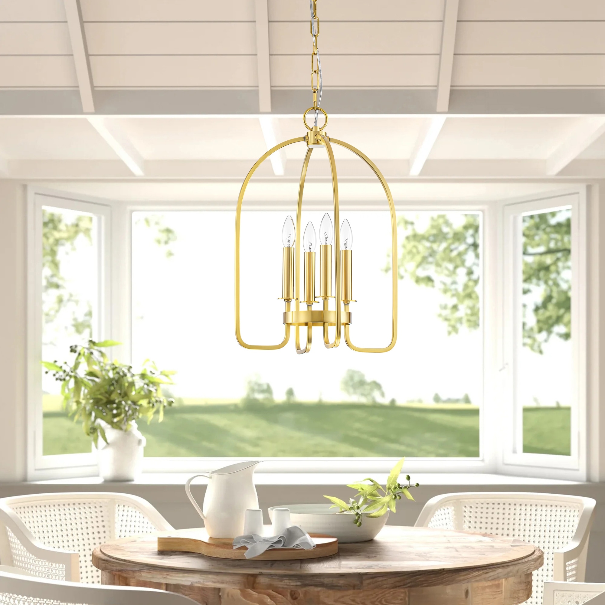 Endon lambeth 4 light pendant outlet