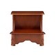 preview thumbnail 10 of 10, Linon Gabrielle Woodbury Mahogany Bed Steps with Storage