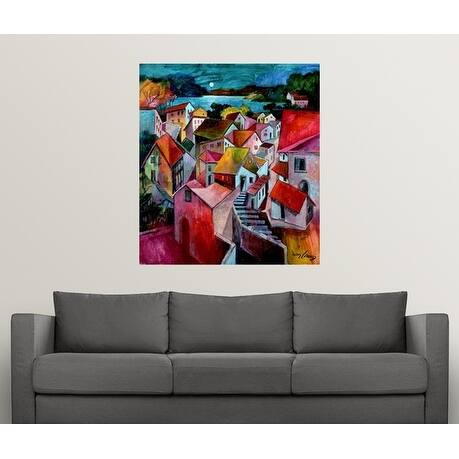 "Mediterranean Evenings" Poster Print - Multi
