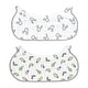 preview thumbnail 1 of 3, 2-in-1 Non-Slip Baby Burp Cloth and Bib - Bunny/Veggies, 2 pack White
