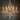 6-Light Mid-Century Modern Transitional Antique Silver Round Hand-Beaded Crystal Candle Large Chandelier