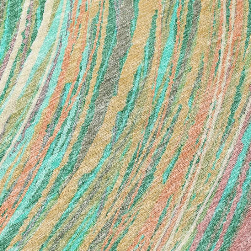 HomeRoots Abstract Transitional Rectangle Outdoor Rug