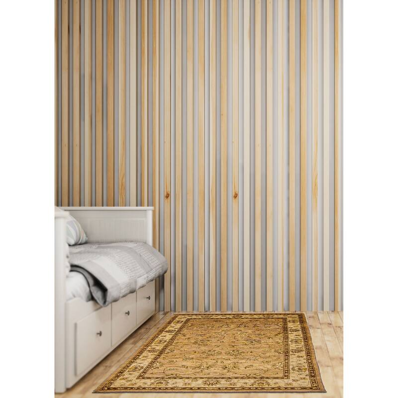 ECARPETGALLERY Hand-knotted Peshawar Oushak Beige Wool Rug - 3'10 x 5'10