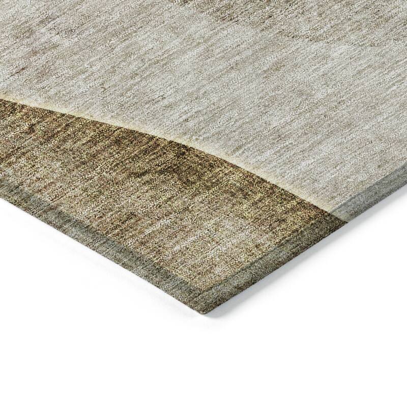 HomeRoots Abstract Transitional Rectangle Outdoor Rug