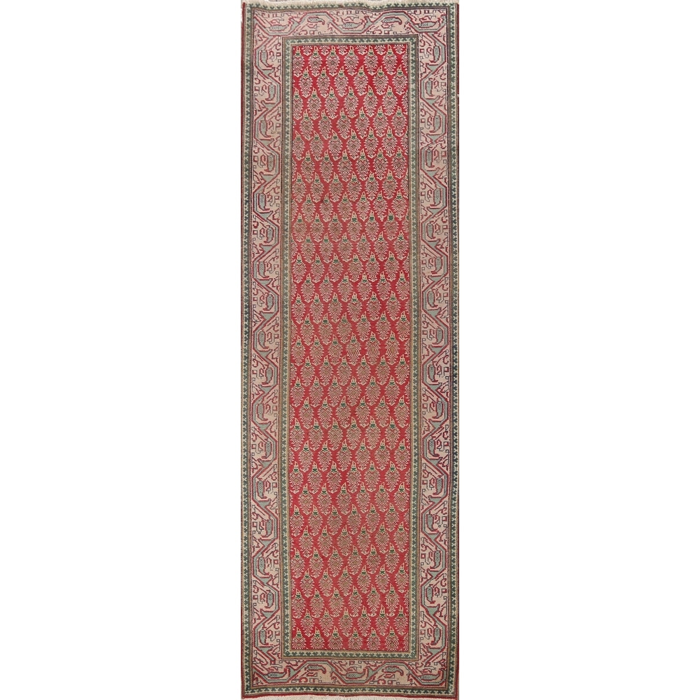 Tabriz Traditional Persian Wool Runner Rug Handmade Hallway Carpet - 3'2