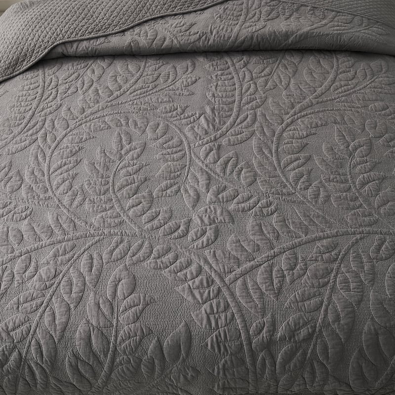 MarCielo 3 Piece Cotton Oversized Bedspread Quilt Set Tmonica