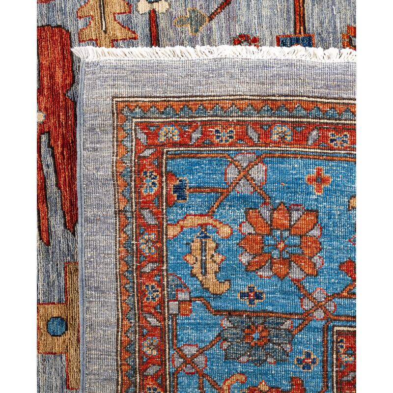 Serapi One-of-a-Kind Hand-Knotted Area Rug - Gray - 10' 2" x 14' 0"