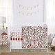 preview thumbnail 1 of 4, Sweet Jojo Designs 6p Crib Bedding+BreathableBaby Breathable Mesh Liner Ivory Orange Boho Vintage Floral Girl Bohemian Farmhouse