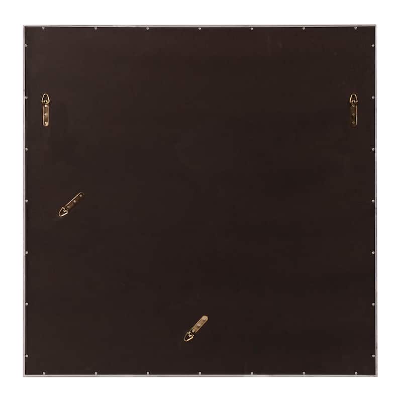 Allan Andrews Bamboo Mirror - Glossy White - 40" x 40" x 2