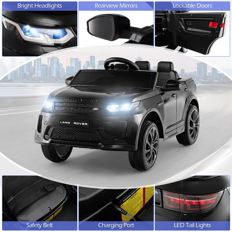 Gymax 12V Kids Ride On Car Licensed Land Rover Electric Vehicle w/