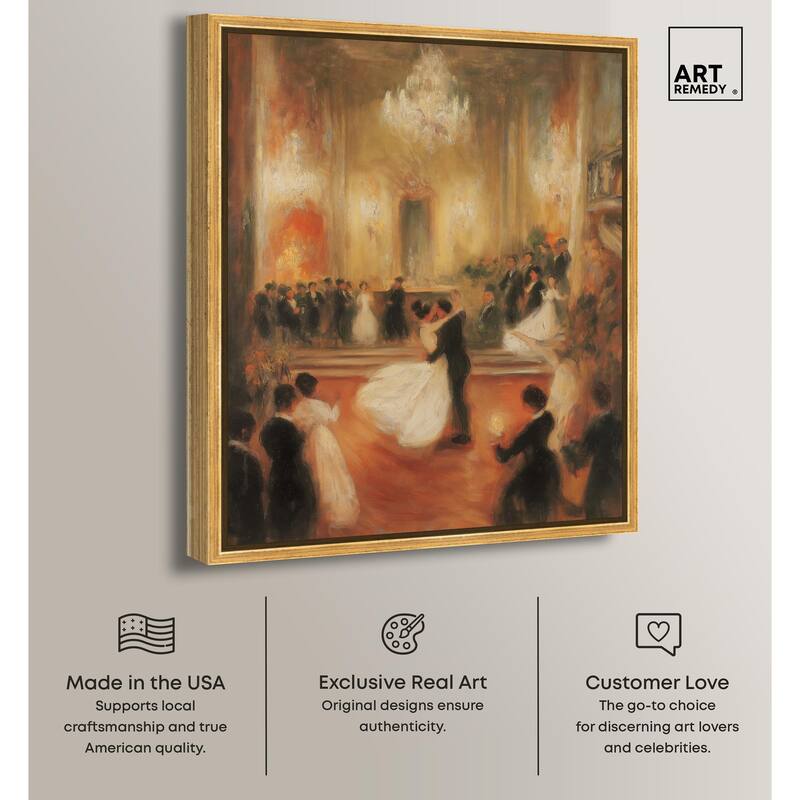 Ballroom Dance Canvas by Art Remedy