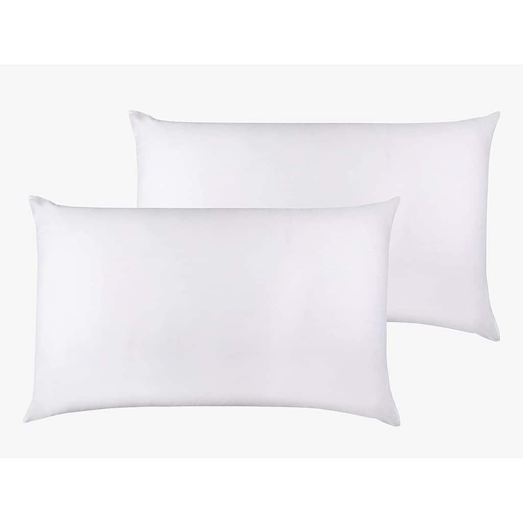 A1HC 100% Organic Cotton Pillowcase Pair Zipper Closure 300TC GOTS Certified Super Soft and Breathable Fabric