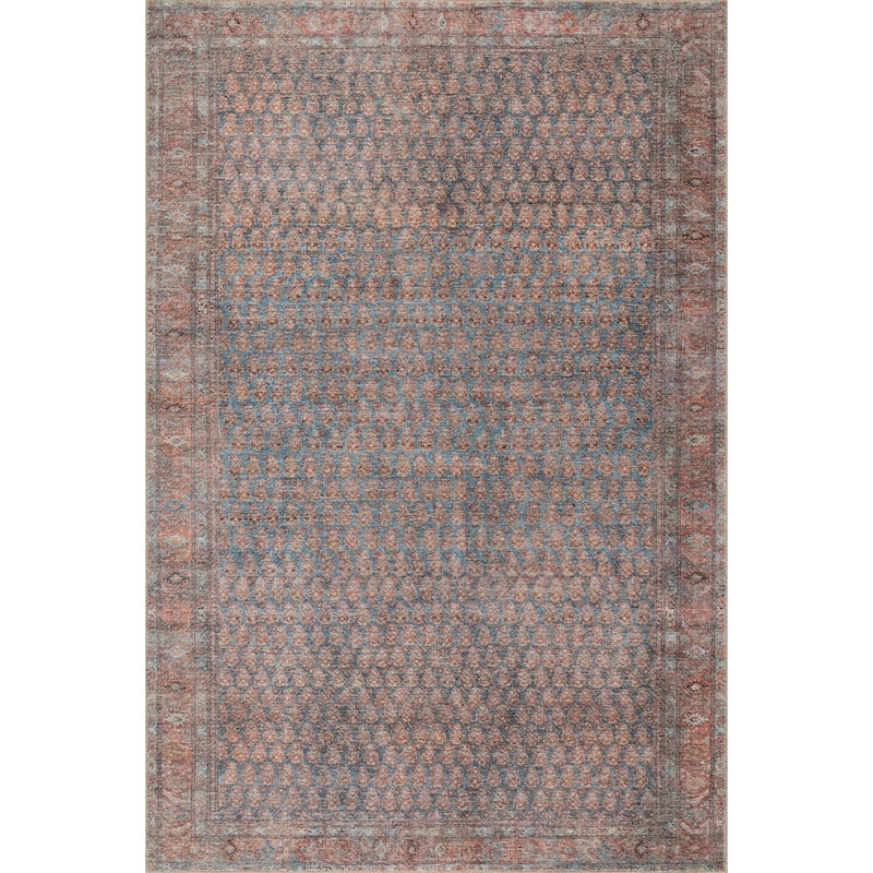 Nuloom Veyora Vintage & Distressed Washable Rug - 7' 10" x 10' - Rust - Rectangle